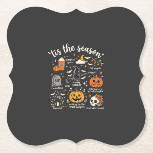 Halloween-Kritzeleien Die Saison Hexen-Design Untersetzer