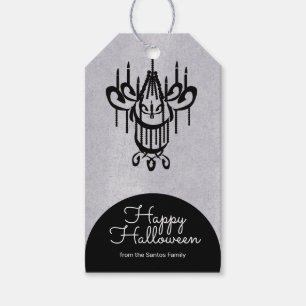 Halloween-Kronleuchter-Grabstein Geschenkanhänger