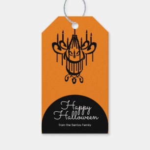 Halloween-Kronleuchter-Süßigkeiten oder Streich Geschenkanhänger