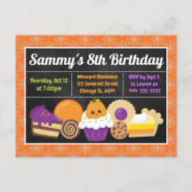 Halloween Kuchen und Leckereien Geburtstagsparty E