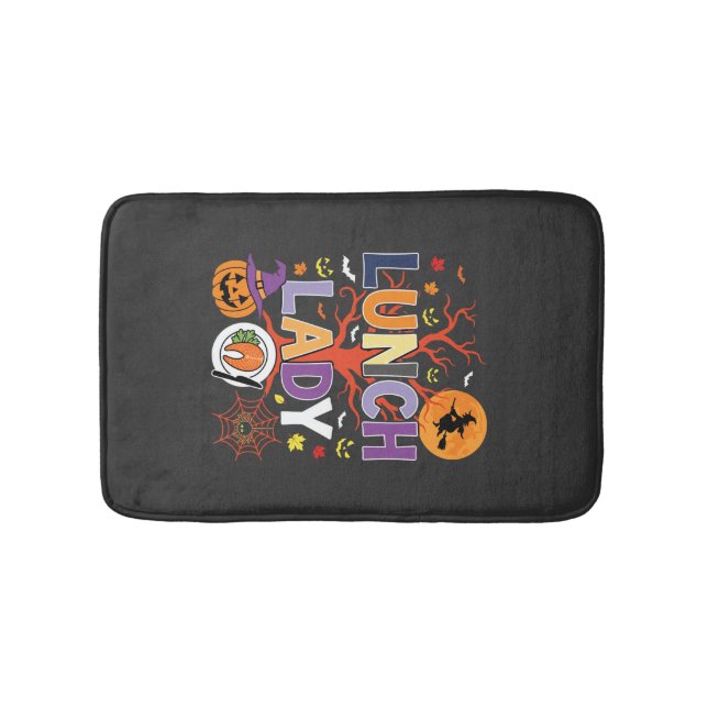Halloween Küchenhexe Vektor Badematte (Vorderseite)