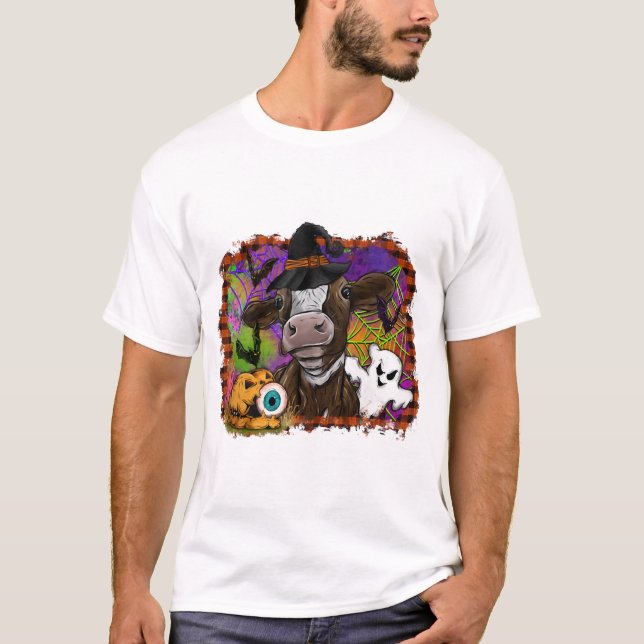 Halloween-Kuh T-Shirt (Vorderseite)