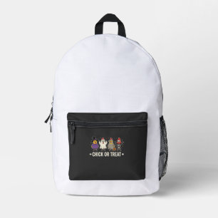 Halloween Küken oder Streich lustiges Hühnerkostüm Bedruckter Rucksack