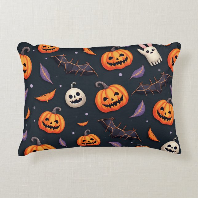Halloween-künstlerisches Kissen (Vorderseite)