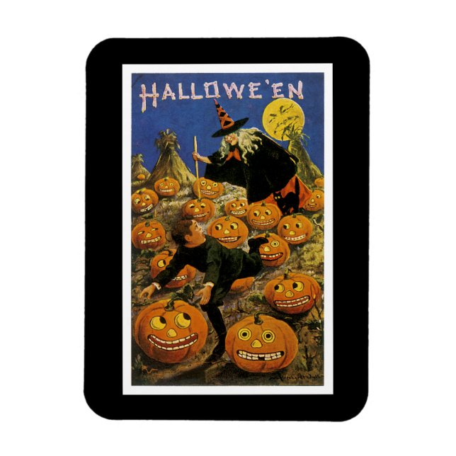 Halloween-Kürbis-Albtraum Magnet (Vertikal)