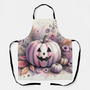 Halloween Kürbis Aquarellmalerei Schürze