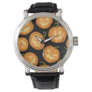 Halloween-Kürbis Armbanduhr