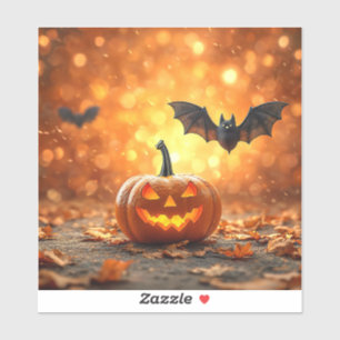 Halloween-Kürbis Aufkleber