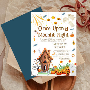 Halloween-Kürbis-Baby-Party-Geister-Einladung Feiertagskarte