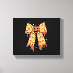 Halloween-Kürbis-Bogen Candy Corn Leinwanddruck