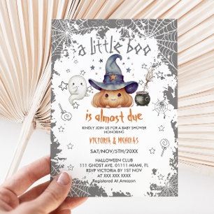 Halloween-Kürbis-Boo-Baby-Party Einladung