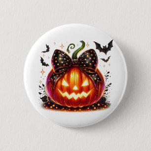 Halloween-Kürbis Button