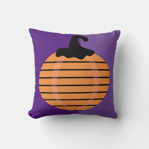 Halloween-Kürbis-Colorblock-Orangen-Wurfkissen Kissen