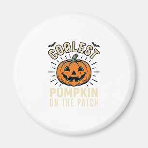 Halloween-Kürbis Coolster Auf Dem Beet Vintage_1 Magnet