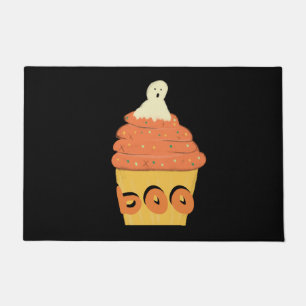 Halloween-Kürbis-Cupcake-Geist-Topping-Streusel Fußmatte