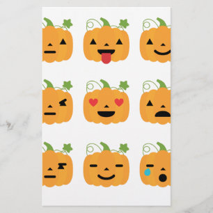 Halloween-Kürbis-Emojis Briefpapier