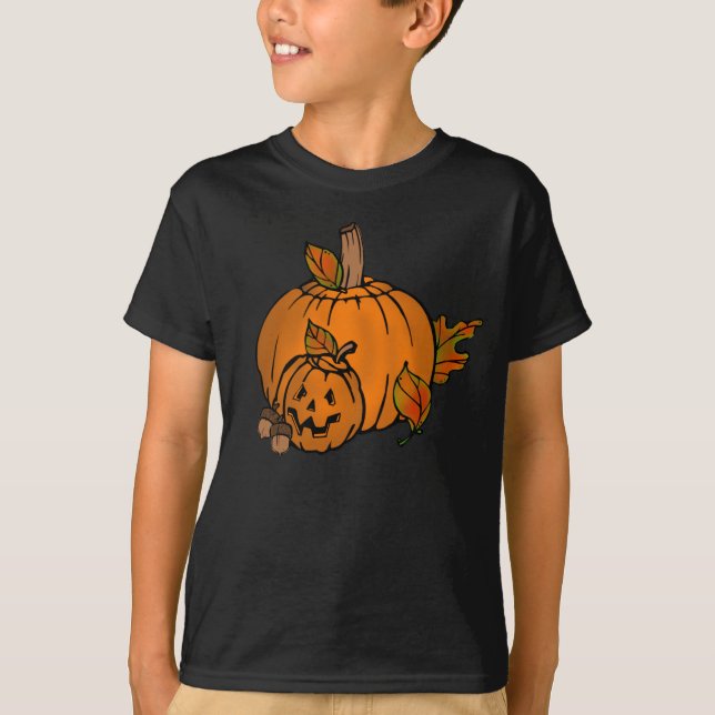 Halloween-Kürbis-Feiertag scherzt T - Shirt (Vorderseite)