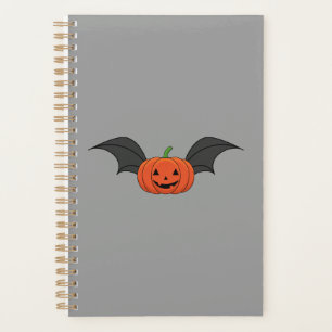 Halloween-Kürbis-Fledermaus Planer