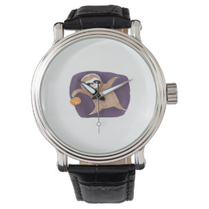 Halloween, Kürbis, Fledermaus, Spinne, Spinnennetz Armbanduhr