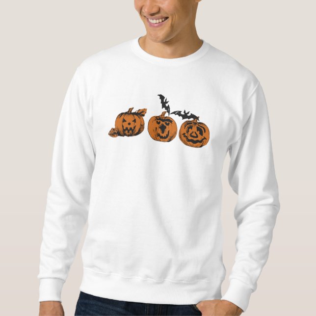 Halloween/Kürbis/Fledermaus-Sweatshirt Sweatshirt (Vorderseite)