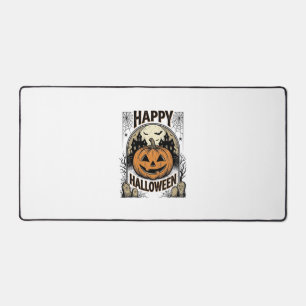 Halloween-Kürbis-Friedhof Vintage-spooky-T-Shirt-A Schreibtischunterlage