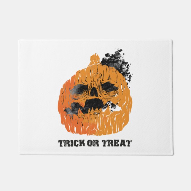 Halloween-Kürbis Fußmatte (Vorderseite)