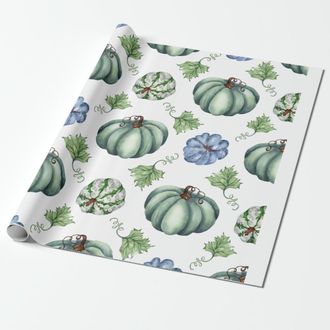 Halloween-Kürbis Geschenkpapier (Ungerollt)