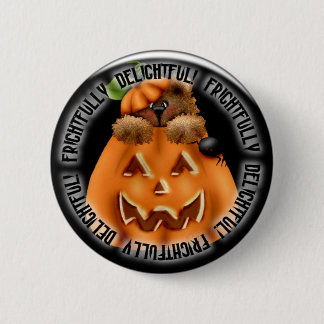 Halloween-Kürbis gespenstischer pinback Knopf Button