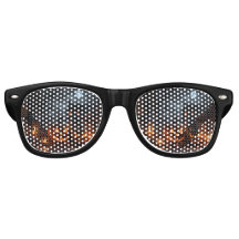 Halloween-Kürbis-Glow-Sonnenbrille-Design