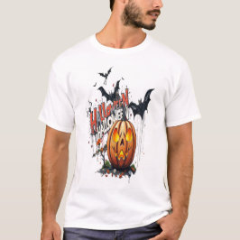 Halloween-Kürbis-Graffiti-Kunst T-Shirt