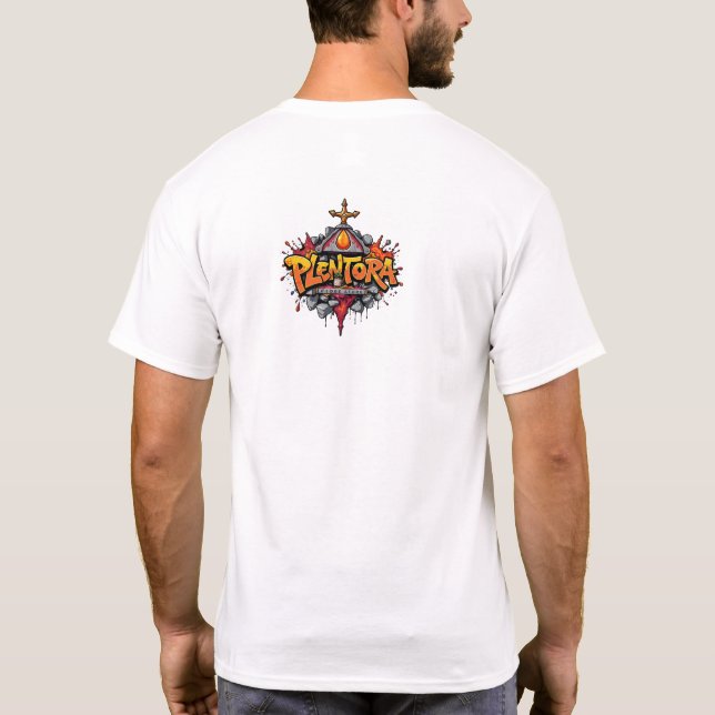 Halloween-Kürbis-Graffiti-Kunst T-Shirt (Rückseite)