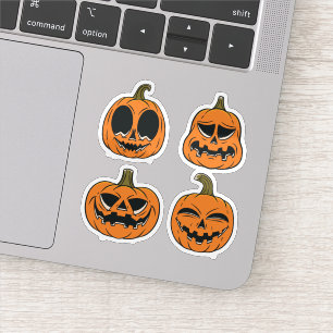 Halloween-Kürbis-gruselige Aufkleber-Sammlung Aufkleber