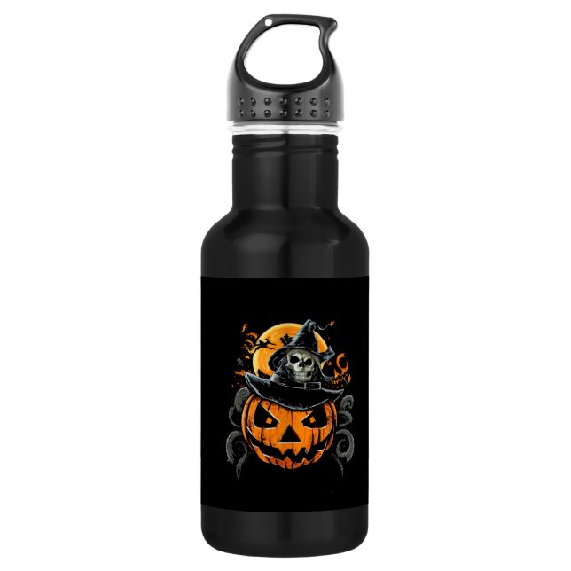 Halloween/Kürbis/Herbst/Herbst Edelstahlflasche (Vorderseite)