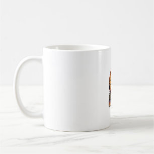 Halloween-Kürbis-Hexenhut-Schwarze Katze Vollmond_ Kaffeetasse