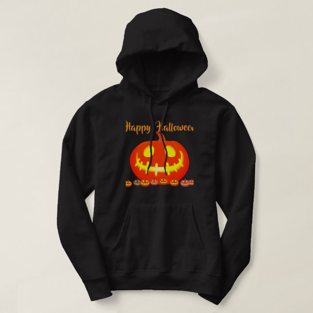 HALLOWEEN-KÜRBIS HOODIE (Design vorne)