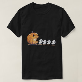 Halloween-Kürbis jagt Geist Png, Halloween  T-Shirt