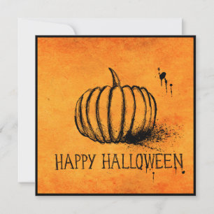 Halloween-Kürbis Karte