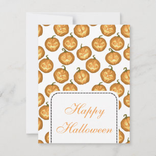 Halloween-Kürbis Karte