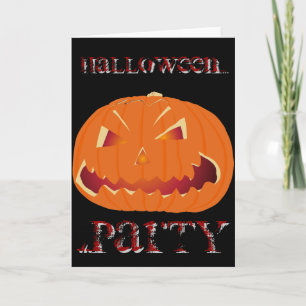Halloween Kürbis Karte