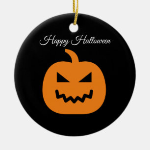 Halloween-Kürbis-Katze Cute Orange Keramik Ornament