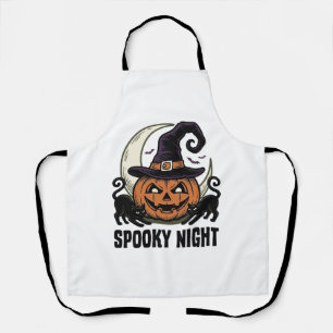 Halloween-Kürbis-Katze-Hexenhut-Vintage-Shirt_1 Schürze