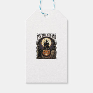 Halloween-Kürbis-Katze Verlassene Vintage-Saison-S Geschenkanhänger