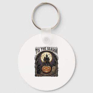 Halloween-Kürbis-Katze Verlassene Vintage-Saison-S Schlüsselanhänger