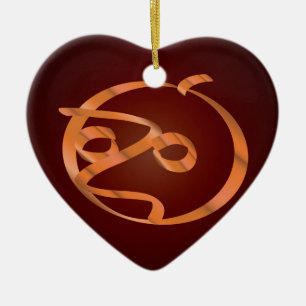 Halloween-Kürbis Keramik Ornament