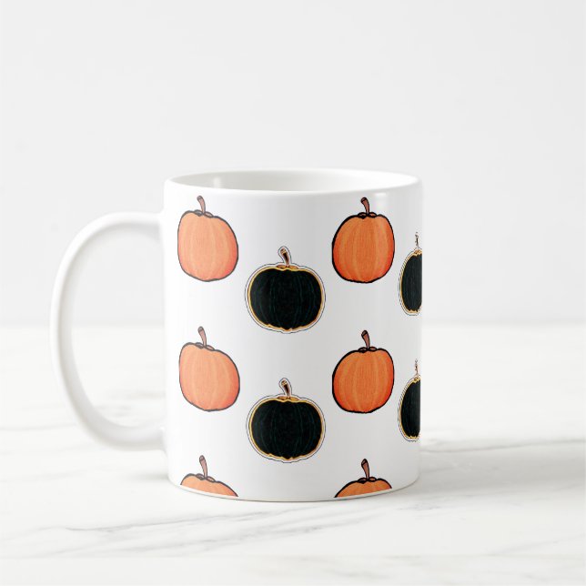 Halloween/Kürbis Latte Tasse (Links)