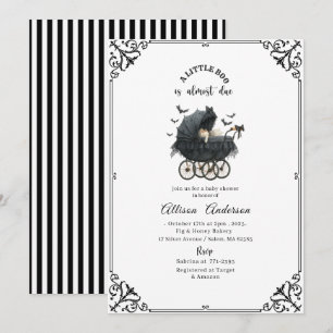 Halloween-Kürbis Little Boo Baby Shower Einladung