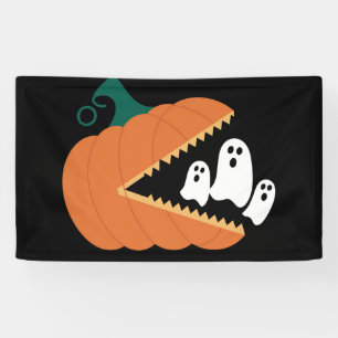 Halloween-Kürbis Lustige Geister Jungen Kinder  Banner