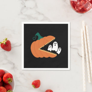 Halloween-Kürbis Lustige Geister Jungen Kinder Serviette