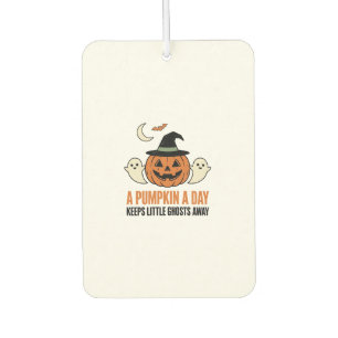 Halloween-Kürbis Lustiger Geist Vintage-Zitat_1 Autolufterfrischer