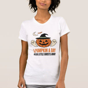 Halloween-Kürbis Lustiger Geist Vintage-Zitat_1 T-Shirt